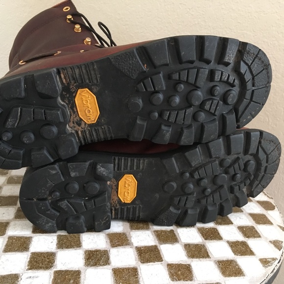 chippewa oxblood lace up hunting boots 10.5 w - Picture 7 of 7